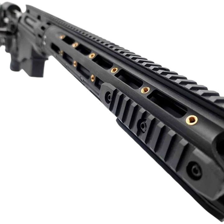 Black MSR sniper style gel blaster with bolt-action reload and realistic design