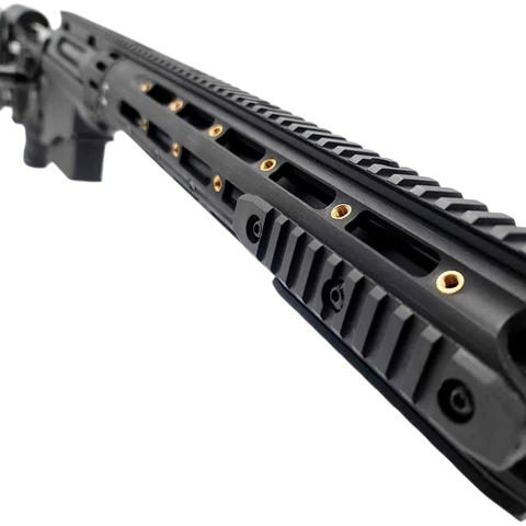 Black MSR sniper style gel blaster with bolt-action reload and realistic design