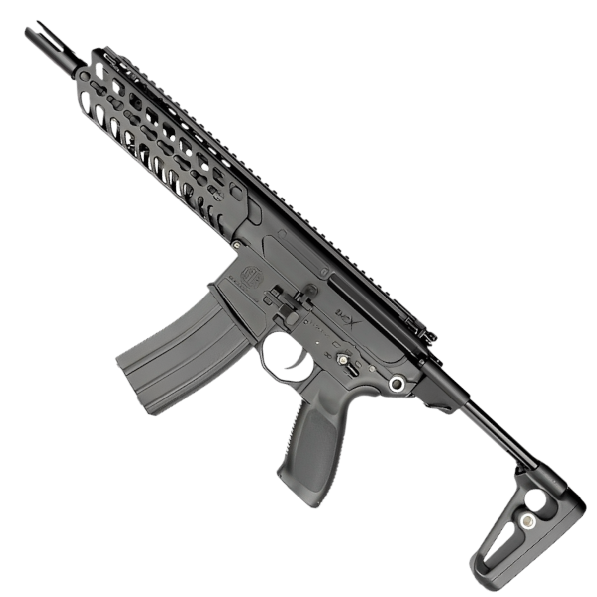 Lehui SIG MCX gel blaster in black with long-range precision, durable build, and tactical design.